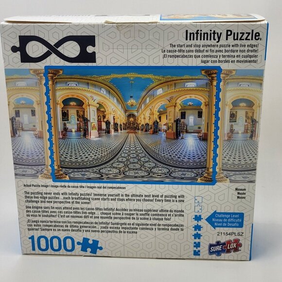 Infinity Puzzle Museum 1000 Piece Jigsaw Puzzle – Sure-Lox Interlocking Puzzle - Picture 2 of 9